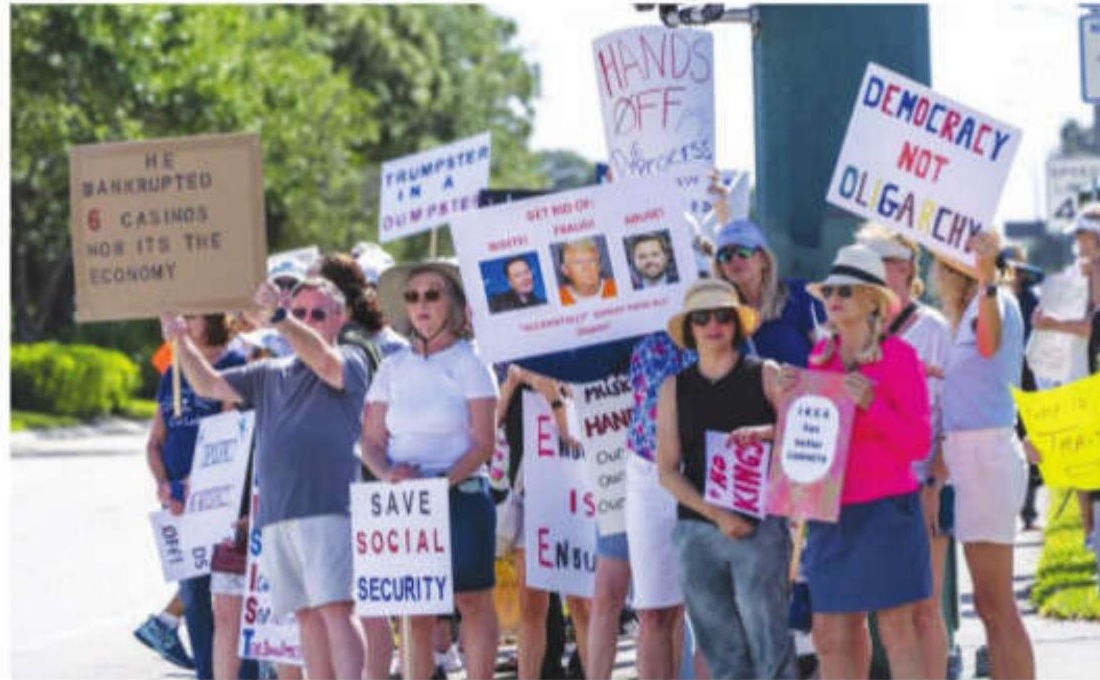 Angry protesters from New York to Alaska assail Trump and Musk in 'Hands Off!' rallies