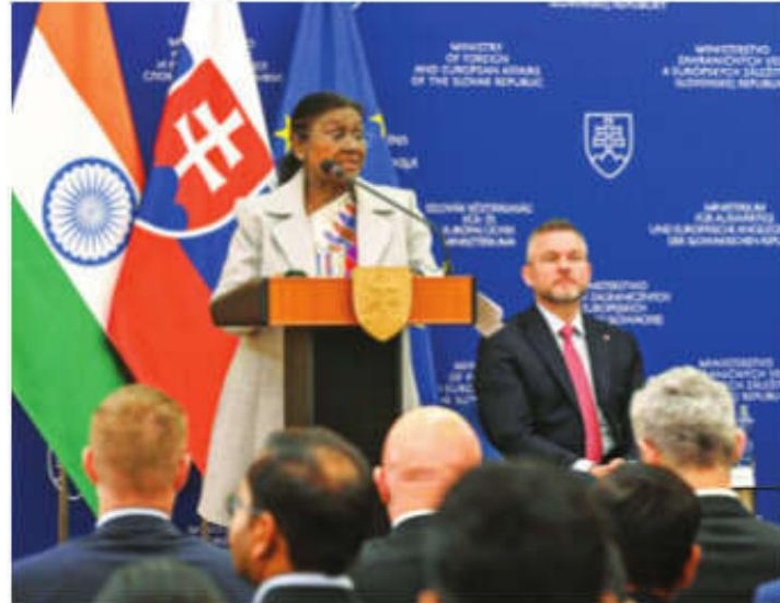 Indian talent can be a valuable partner in economic progress of Slovakia: President Murmu