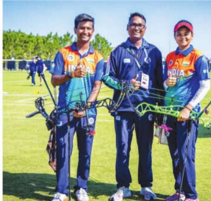 Jyothi, Yadav Claim Gold in Compound Mixed Team Archery WC Stage 1 in USA