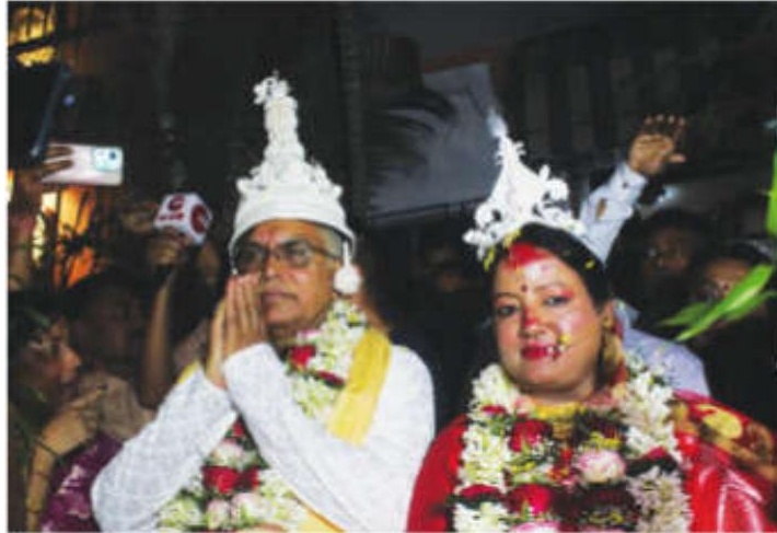 Dilip Ghosh ties knot with BJP's Rinku Majumdar