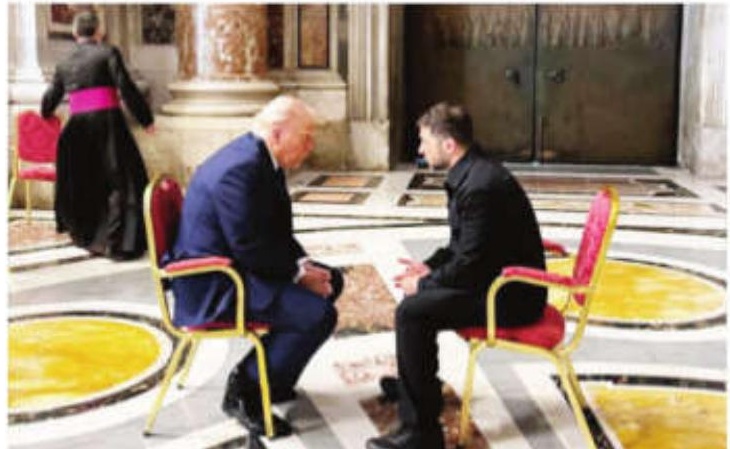 Trump and Zelenskyy meet briefly at Vatican to discuss Russia-Ukraine war
