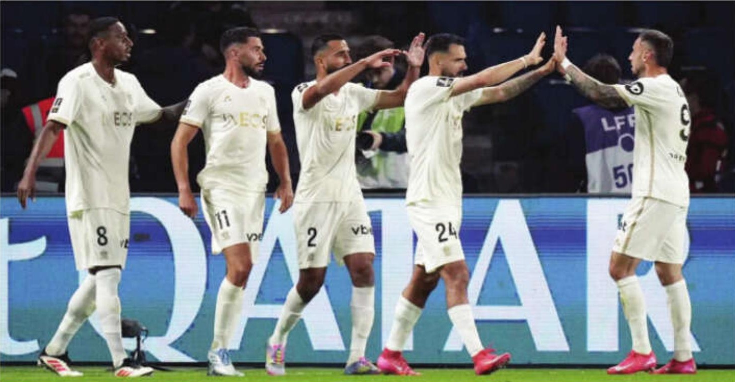 Ligue 1: Nice end PSG's unbeaten run with clinical display