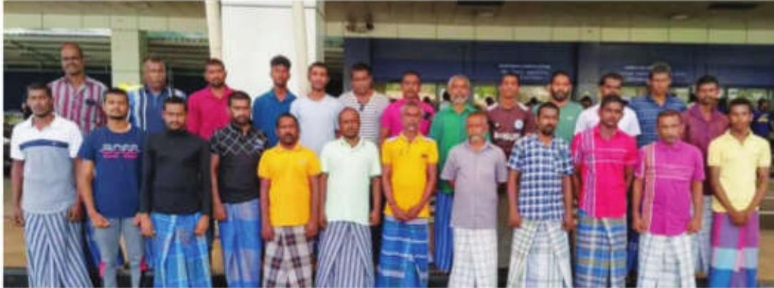 25 TN Fishermen Arrested by Sri Lankan Coast Guard Return Home