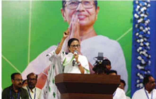 Mamata Distributes Relief, Warns Against Violence