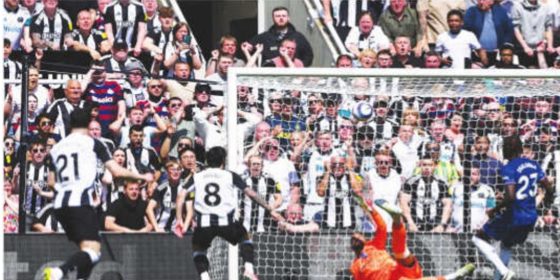 Premier League: Newcastle Utd move to 3rd place with 2-0 win over Chelsea