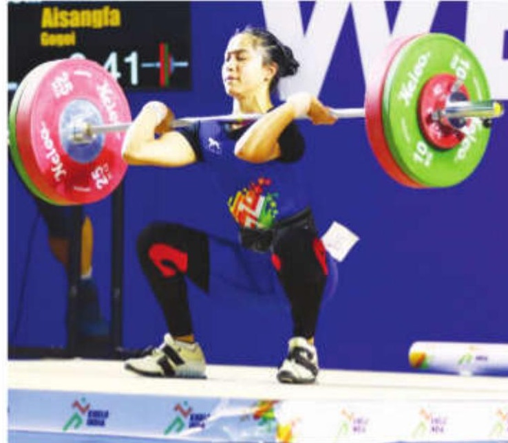 KIYG: Aisengfa Breaks Youth National Record, Clinches 55kg Weightlifting Gold