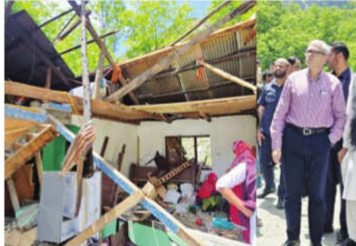 J-K CM Omar Abdullah visits cross-border shelling hit Tangdhar