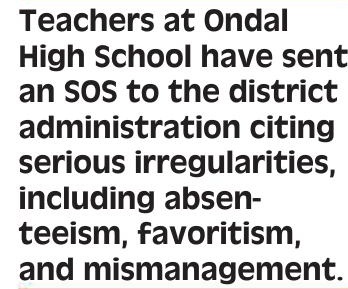 Plaint against teacher who draws salary in absentia
