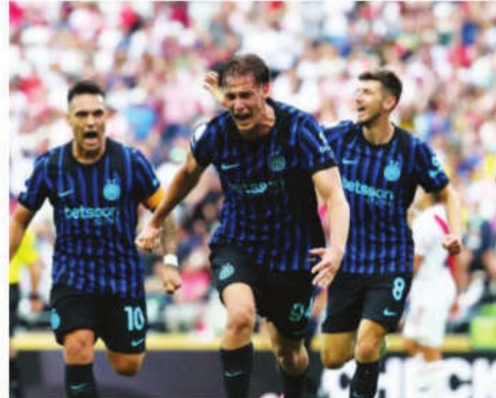 Club WC: Inter beat 10-man River Plate to top Group E