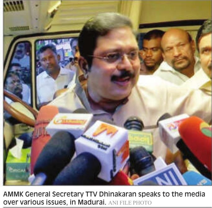 Setback for NDA in Tamil Nadu as AMMK walks out