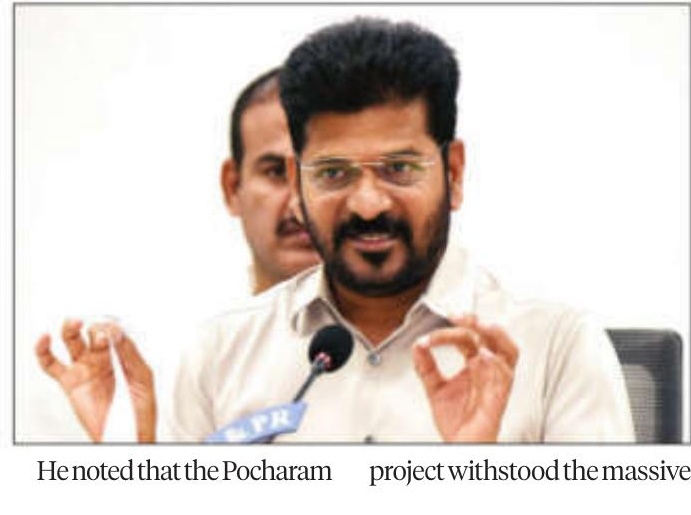 Telangana CM A. Revanth Reddy visits flood-hit Kamareddy district