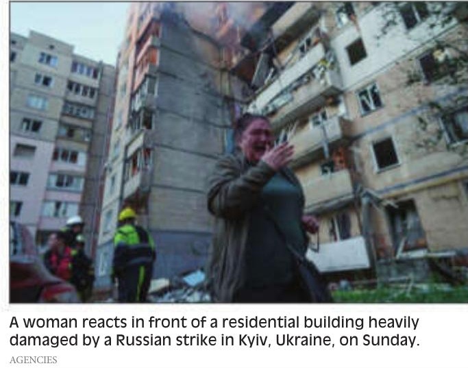Russia Hits Ukraine With 800 Drones in Biggest Attack of War