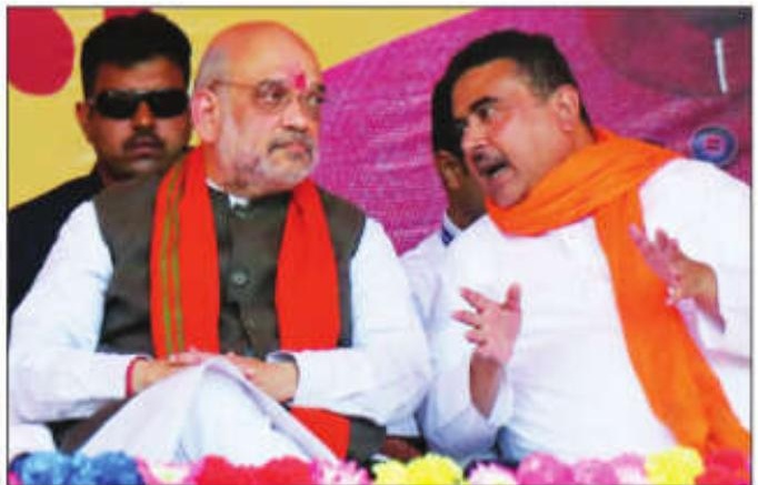 Adhikari meets Shah, talks of BJP’s rise in West Bengal