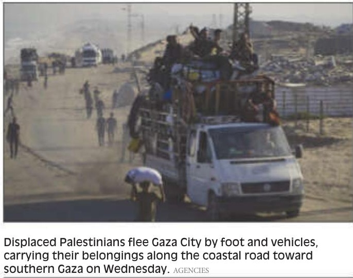 Israeli troops enter Gaza City as Palestinians flee