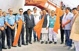 हिंडन से गोवा के लिए उड़ा विमान, अयोध्या-काशी का भी एलान