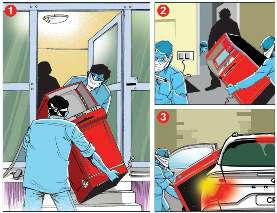 पुलिस बूथ से 100 मीटर की दूरी पर एटीएम उखाड़कर ले गए चोर