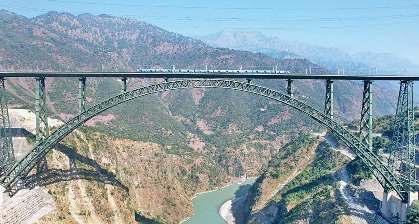 चिनाब रेल पुल कश्मीर में विकास के नए युग की शुरुआत