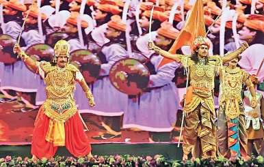 विक्रमादित्य नाटक में सांस्कृतिक रंगों में रंगा लाल किला