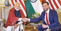 व्यापार, टैरिफ, क्षेत्रीय सुरक्षा पर मोदी और वेंस के बीच वार्ता आज