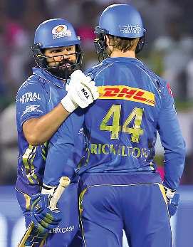 जयपुर में मुंबई ने लगाया जीत का छक्का