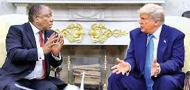 ट्रंप अब दक्षिण अफ्रीकी राष्ट्रपति रामाफोसा से भिड़े