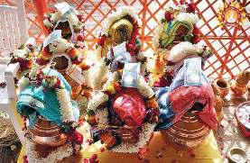 पालकी में विराजे देवी-देवताओं ने किए रामलला के दर्शन