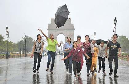 राजधानी में प्री- मानसून की वर्षा ने दी मानसून के नजदीक आने की खुशखबरी