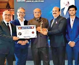 लंदन में नोएडा के उद्योगपति हाजी कमरुद्दीन सम्मानित