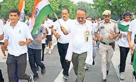 राजधानी में 'तिरंगा रन' से गूंजा देशभक्ति का संदेश