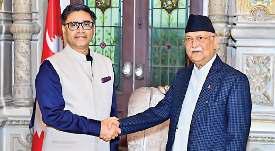 नेपाली पीएम से मिले मिसरी, द्विपक्षीय संबंध बढ़ाने पर चर्चा