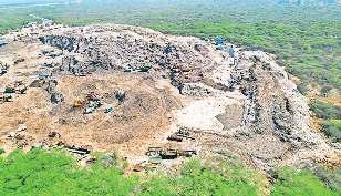 बंद नहीं हुआ फरीदाबाद का कूड़ा, बन गया 19 मीटर ऊंचा पहाड़