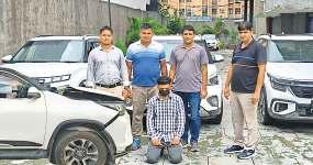 दुबई में बैठे तकनीकी विशेषज्ञों की मदद से कारें चोरी करने वाले को पीछा कर पकड़ा
