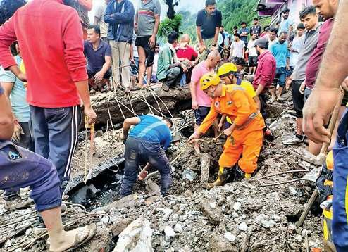 चमोली में फिर कुदरत का कहर, दो की मौत, सात लापता