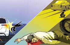 सड़क दुर्घटना में बाइक सवार पोर्टर घायल, कार चालक फरार
