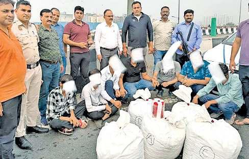 ड्रग्स तस्करी गिरोह का पर्दाफाश, सात धरे
