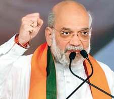 शाह ने कहा-ईवीएम का बटन ऐसा दबाएं कि करंट इटली तक पहुंचे