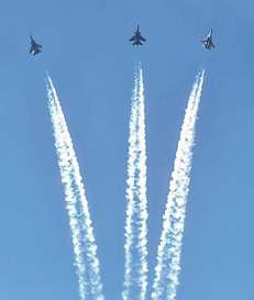 चिकन नेक के पास एयर शो से उड़ी दुश्मनों की नींद