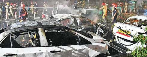 विस्फोट के बाद घटनास्थल पर नहीं मिले केमिकल व विस्फोटक पदार्थ