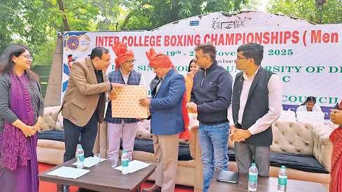 इंटर कॉलेज बाक्सिंग चैंपियनशिप में खिलाड़ियों ने दिखाया दम