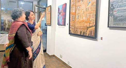 कैनवास पर उकेरे महानगरों के विविध 'रिफ्लेक्शन्स'