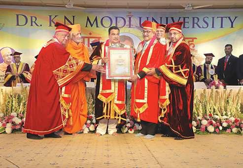 केएन मोदी विश्वविद्यालय का हुआ दीक्षा समोराह