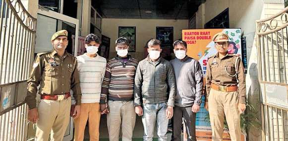 12 करोड़ की ठगी में बैंक खाते देने वाले चार गिरफ्तार, चाइनीज ठगों से जुड़े तार