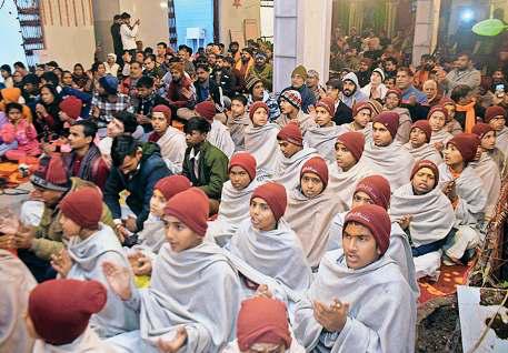जेएनयू में नारबाजी के विरोध में हनुमान चालीसा पाठ
