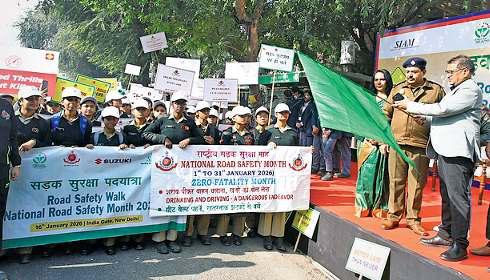 बीते वर्ष हादसों में 649 पैदल यात्रियों की मौत, जागरूकता के लिए उतरी यातायात पुलिस