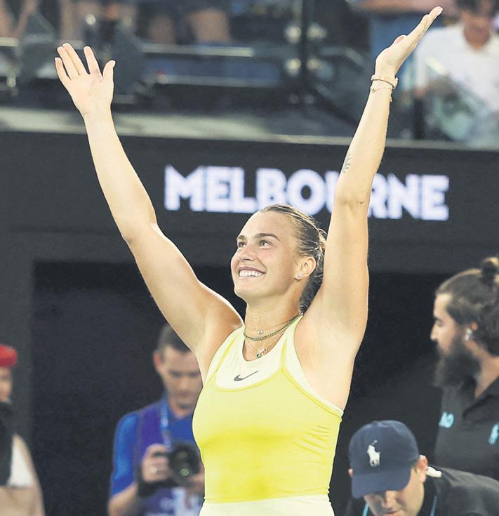 Sabalenka taps into tough side