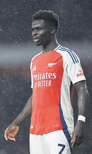 Arsenal's Saka Is 'Ready To Go'