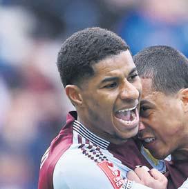 Rashford goals inspire Villa