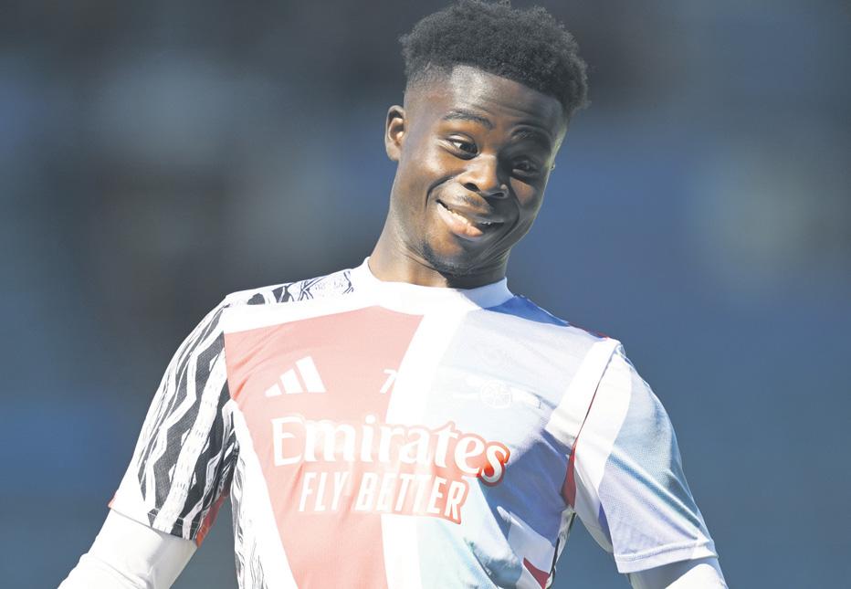 Saka can tip the scales