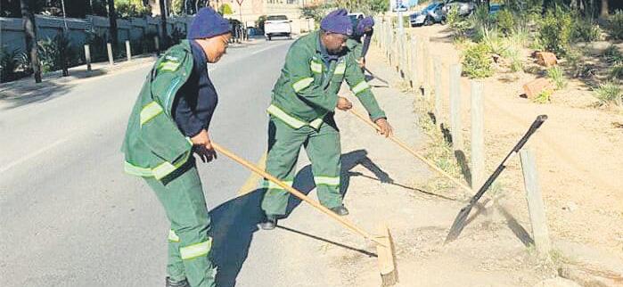 Shock seeing council cutting grass