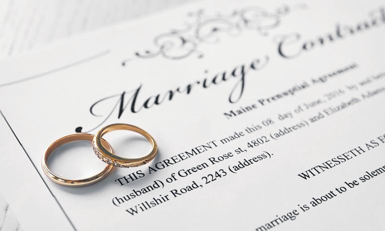 Estate plan and marriage